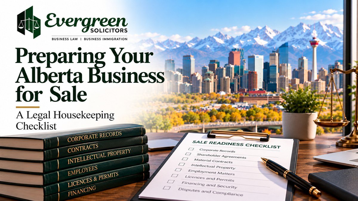 Legal housekeeping checklist for preparing an Alberta business for sale